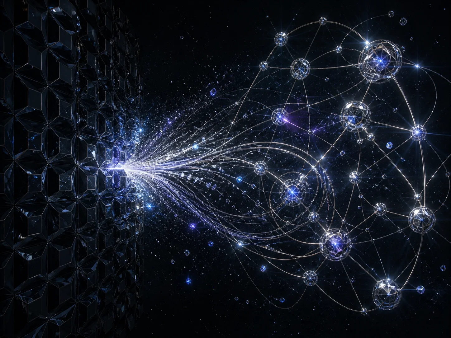 A stellar current leaves a rigid grid and forms a new connected orbital system.